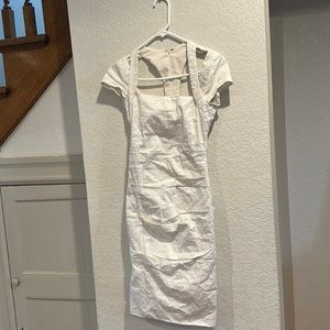 Artelier Nicole Miller white scrunch dress